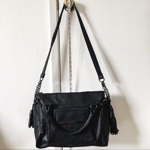 Steve Madden Black Leather Crossbody Bag